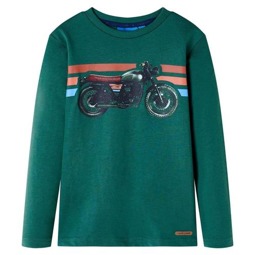 vidaXL Kindershirt met lange mouwen 128 groen, Kinderen en Baby's, Kinderkleding | Overige, Nieuw, Verzenden
