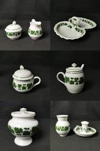 Meissen Set di foglie verdi - Tafelservies (9) - Porselein, Antiek en Kunst