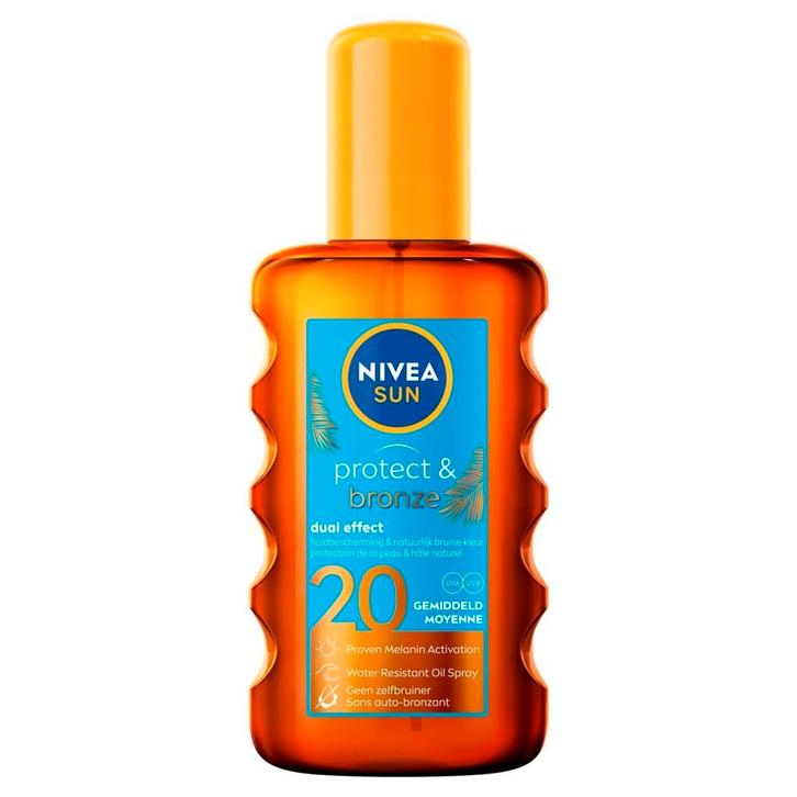 NIVEA Sun Protect & Bronze SPF20 Zonneoliespray, Sieraden, Tassen en Uiterlijk, Uiterlijk | Lichaamsverzorging, Nieuw, Verzenden
