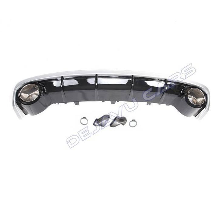 RS6 Look Diffuser voor Audi A6 C7.5 Facelift, Auto-onderdelen, Carrosserie en Plaatwerk, Achter, Bumper, Nieuw, Audi, Ophalen of Verzenden