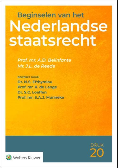 Beginselen van het Nederlandse staatsrecht 9789013167078, Boeken, Studieboeken en Cursussen, Zo goed als nieuw, Verzenden