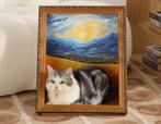 Vintage Kunst Stijl Kattenmand met Krabmat - Kattennest, Dieren en Toebehoren, Kattenmanden, Verzenden, Nieuw, Overige