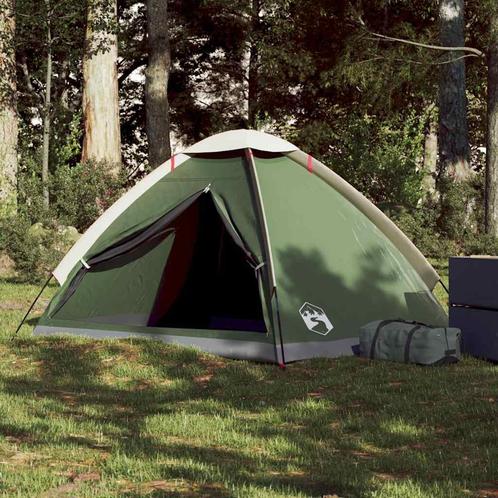 vidaXL Koepeltent 2-persoons waterdicht groen, Caravans en Kamperen, Tenten, Nieuw, tot en met 2, Verzenden