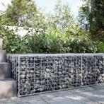 vidaXL Schanskorf 100x100x50 cm gegalvaniseerd ijzer, Tuin en Terras, Bloembakken en Plantenbakken, Verzenden, Nieuw, Metaal