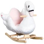 Schommelpaard - - Met muziek - Pluche roze, Ophalen of Verzenden, Nieuw