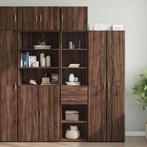 vidaXL Opbergkast smal 45x42,5x225 cm bewerkt hout bruin, Huis en Inrichting, Kasten | Buffetkasten, Minder dan 50 cm, Nieuw, 25 tot 50 cm