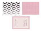 Placemats Roze Zwart 40cm 6st, Nieuw, Verzenden