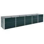 vidaXL Plantenbak verhoogd 400x80x77 cm gegalvaniseerd staal, Tuin en Terras, 100 cm of meer, Verzenden, Nieuw, Metaal