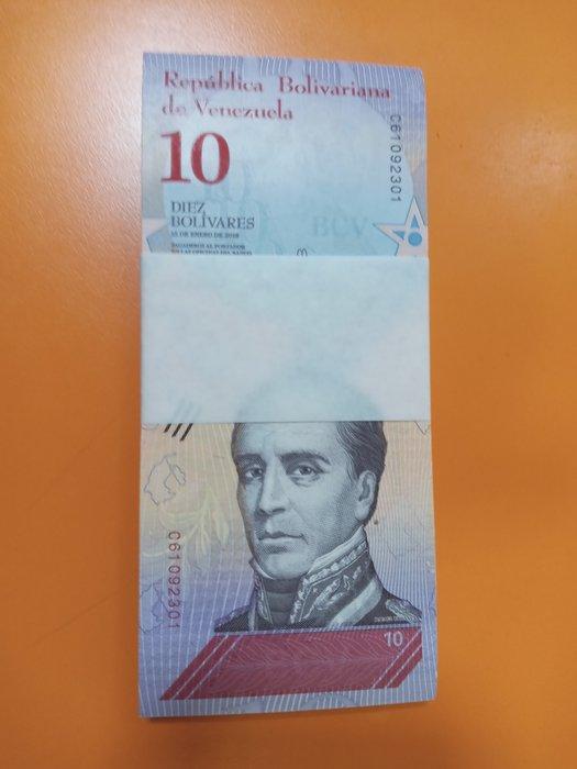Venezuela. 100 x 10 Bolívares 2018 - 103 (Zonder, Postzegels en Munten, Bankbiljetten | Europa | Niet-Eurobiljetten