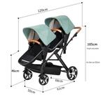 Dubbele Kinderwagen voor Tweelingen met Lig- en Zitfunctie, Verzenden, Nieuw