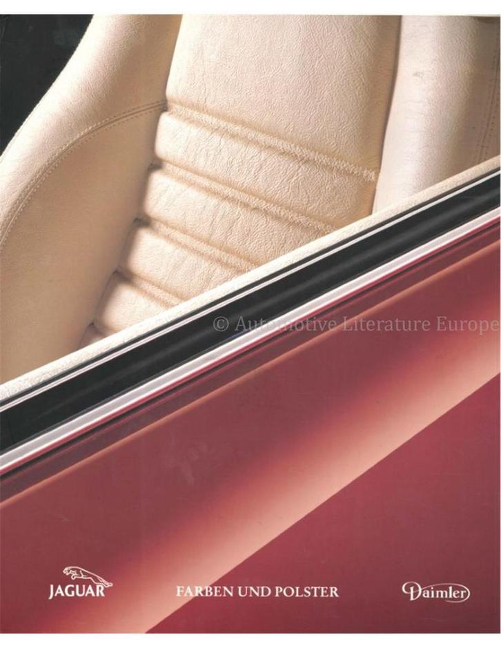 1992 JAGUAR / DAIMLER LAK- EN INTERIEURKLEUREN BROCHURE, Boeken, Auto's | Folders en Tijdschriften