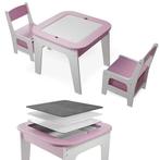 Kinderzitgroep Milou - Met 2 stoelen en 1 tafel - Roze, Verzenden, Nieuw