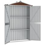 Tuinschuur 116x45x175 cm gegalvaniseerd staal bruin, Tuin en Terras, Tuinhuizen, Verzenden, Nieuw
