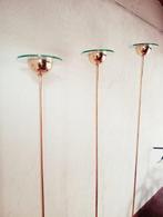 Unknown - Lamp (3) - Verguld messing - 3 staande lampen, Antiek en Kunst