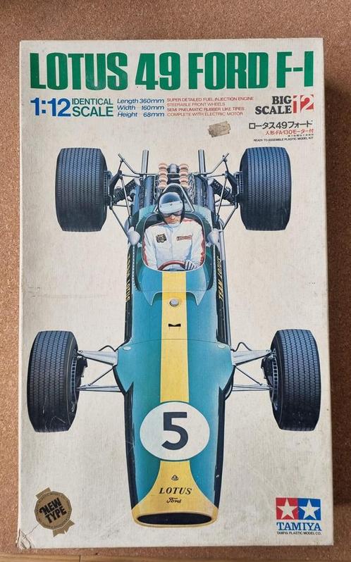 Tamiya 12012 Lotus 49 Ford F-1 1:12, Hobby en Vrije tijd, Modelbouw | Auto's en Voertuigen, Tamiya, Verzenden