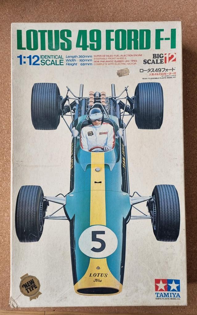 Tamiya 12012 Lotus 49 Ford F-1 1:12, Hobby en Vrije tijd, Modelbouw | Auto's en Voertuigen, Tamiya, Verzenden