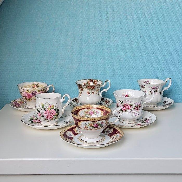 Royal Albert - Kop en schotel (6) - Serena, Lily of the, Antiek en Kunst, Antiek | Meubels | Tafels