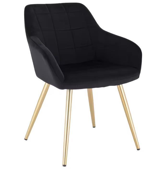 Velvet Eetkamerstoel met Armleuningen – Comfort en Design, Huis en Inrichting, Stoelen, Nieuw, Verzenden
