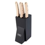 Homeys Messenblok Bokträ – Beukenhout – Zwart – 5 De, Huis en Inrichting, Keuken | Bestek, Ophalen of Verzenden, Nieuw, Rvs of Chroom
