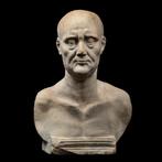 Oud-Romeins Marmer Busteportret. Tijd van Trajan, 98 - 117