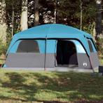 vidaXL Gezinstent 10-persoons waterdicht blauw, Caravans en Kamperen, Tenten, Verzenden, Nieuw, Tot en met 2