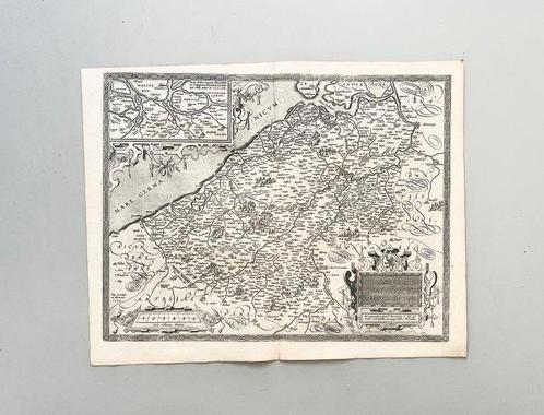 België - Graafschap Vlaanderen; G. Mercator / A. Ortelius /, Boeken, Atlassen en Landkaarten