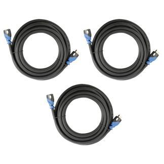 HDMI kabel 2.1 | 1 meter | 3 stuks (8K@60Hz, HDR, Zwart), Audio, Tv en Foto, Audiokabels en Televisiekabels, Nieuw, Verzenden
