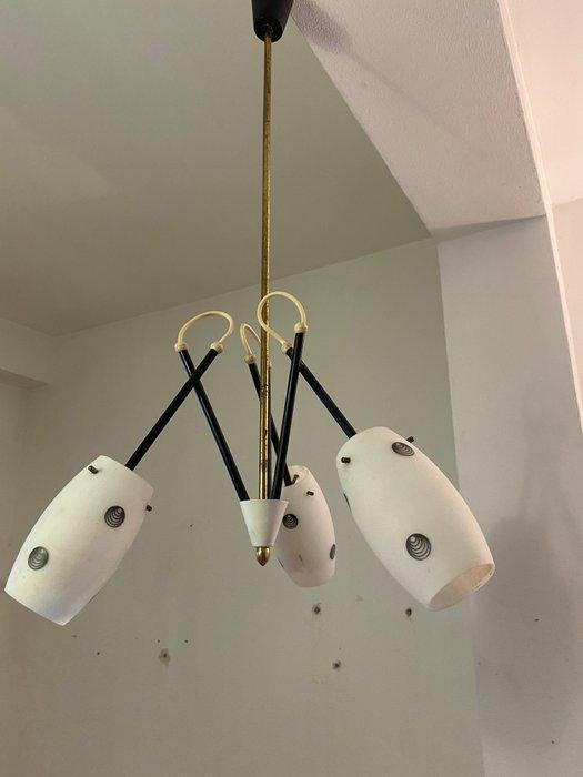 Kroonluchter - Glas, Messing, Antiek en Kunst, Antiek | Lampen