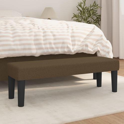 vidaXL Bankje 100x30x30 cm stof donkerbruin, Huis en Inrichting, Banken | Bankstellen, Nieuw, Minder dan 150 cm, Stof, Verzenden