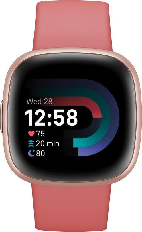 Fitbit Versa 4 Zandroze/koperroze slimme horloges, Sieraden, Tassen en Uiterlijk, Smartwatches, Verzenden