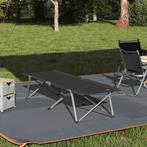 vidaXL Vouwbaar Campingbed met Draagtas Zwart 600D Oxford, Verzenden, Nieuw