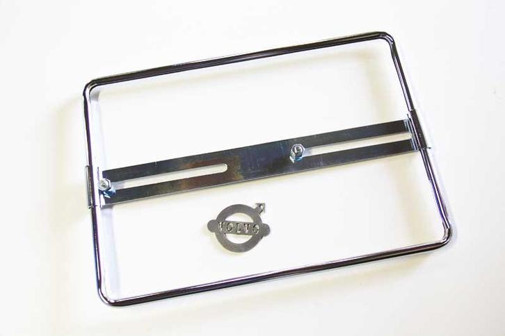 Kentekenplaat rand chrome vierkant, Auto-onderdelen, Interieur en Bekleding, Ophalen of Verzenden