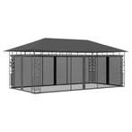 vidaXL Prieel met klamboe 6x3x2,73 m antraciet, Tuin en Terras, Verzenden, Nieuw