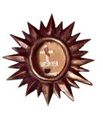 Reliekhouder - Brons, Hout, Textiel - 1850-1900 - Heilige, Antiek en Kunst