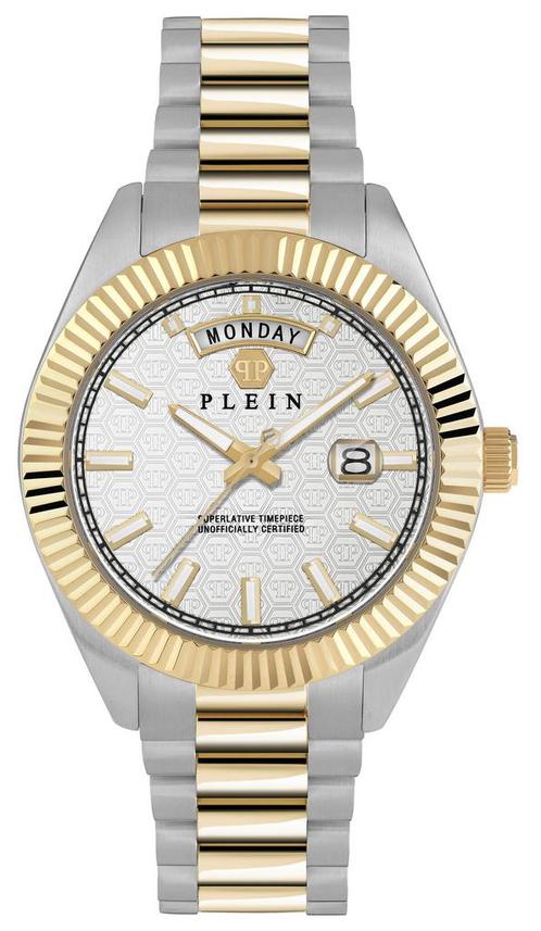 Philipp Plein PWPNA0324 Date Superlative Gent horloge, Sieraden, Tassen en Uiterlijk, Horloges | Heren, Staal, Nieuw, Staal, Overige merken
