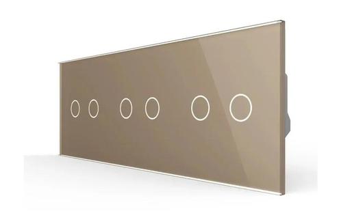 Livolo | Goud | 2+2+2 | Touch Dimmer | Smart Schakelaar |, Doe-het-zelf en Verbouw, Elektra en Kabels, Schakelaar, Nieuw, Ophalen of Verzenden