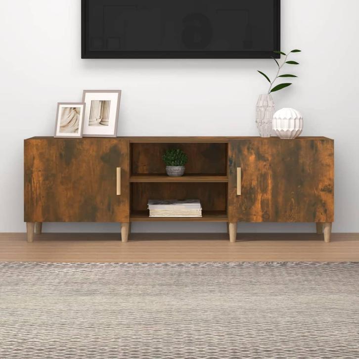 vidaXL Tv-meubel 150x30x50 cm bewerkt hout gerookt, Huis en Inrichting, Kasten | Televisiemeubels, 25 tot 50 cm, Nieuw, Overige houtsoorten