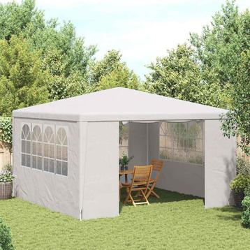 Grote Partytent 4x4m Wit - OP=OP! - Feesttent Met Zijwanden beschikbaar voor biedingen