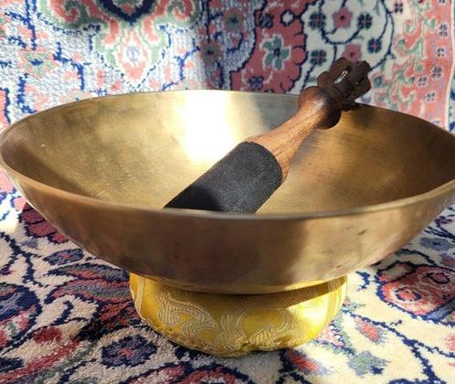 Onbekend - Oude zeldzame Manipuri Klankschaal L 20 cm. - -, Muziek en Instrumenten, Blaasinstrumenten | Blokfluiten