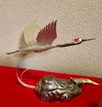 Zilveren kraanvogel maat 6 (1 vogel) - Zuiver Zilver -, Antiek en Kunst