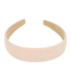 Haarband Diadeem Stof 3cm Beige, Nieuw, Verzenden