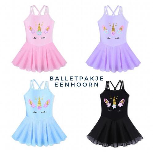 Nieuw balletpakje Eenhoorn - maat 92/98 tot en met 140/146, Sport en Fitness, Ballet, Kleding, Nieuw, Ophalen of Verzenden