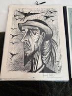 Bernard Buffet (1928-1999) - Don Quichotte au Chapeau -