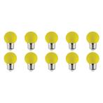 LED Lamp 10 Pack - Romba - Geel Gekleurd - E27 Fitting - 1W, Ophalen of Verzenden, Nieuw, Overige materialen