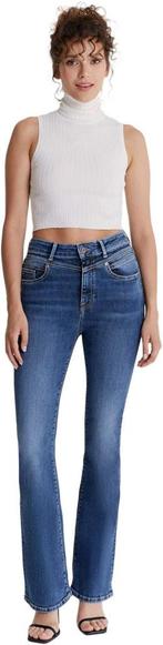 -10% Cup of Joe  C.O.J. Denim Ultra high waist flare sapphir, Verzenden, Nieuw, Blauw