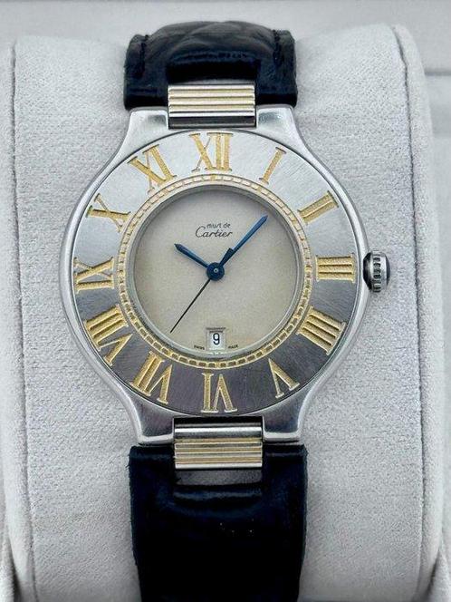 Cartier - Must de Cartier 21 Date XL - 9011 - Unisex -, Sieraden, Tassen en Uiterlijk, Horloges | Heren