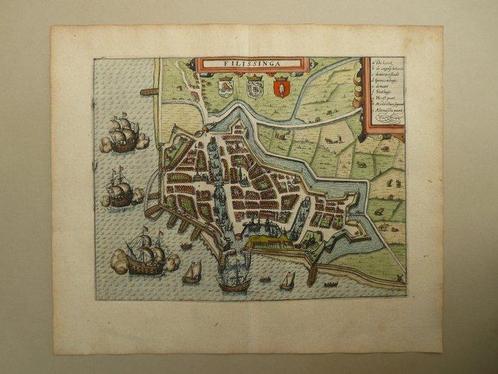 Nederland - Vlissingen; Lodovico Guicciardini / W. Blaeu -, Boeken, Atlassen en Landkaarten