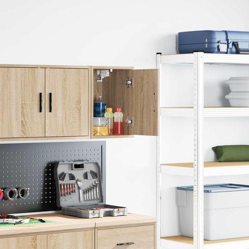 vidaXL Garagewandkast sonoma bewerkt hout eikenkleurig, Huis en Inrichting, Kasten | Stellingkasten, Nieuw, Verzenden