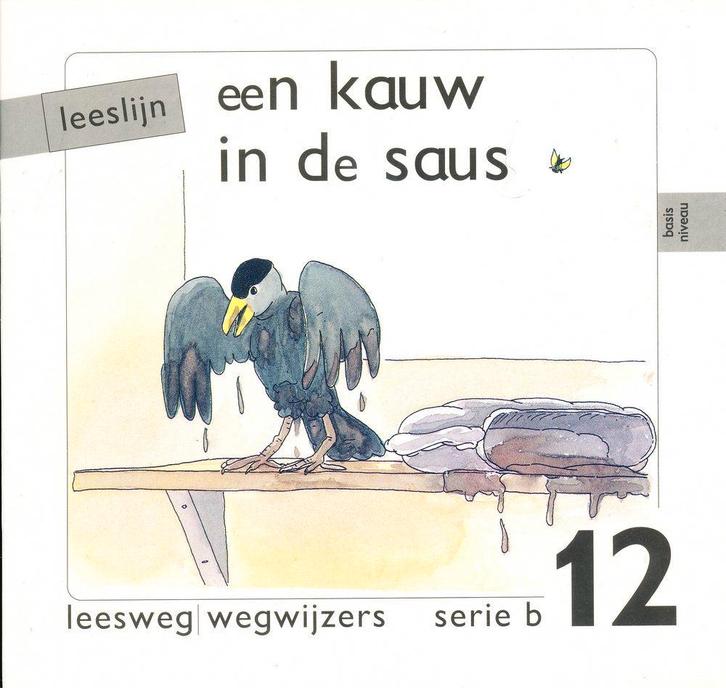 Leeslijn versie 1 wegwijzers serie B deel 12 Een kauw in de, Boeken, Schoolboeken, Nieuw, Verzenden