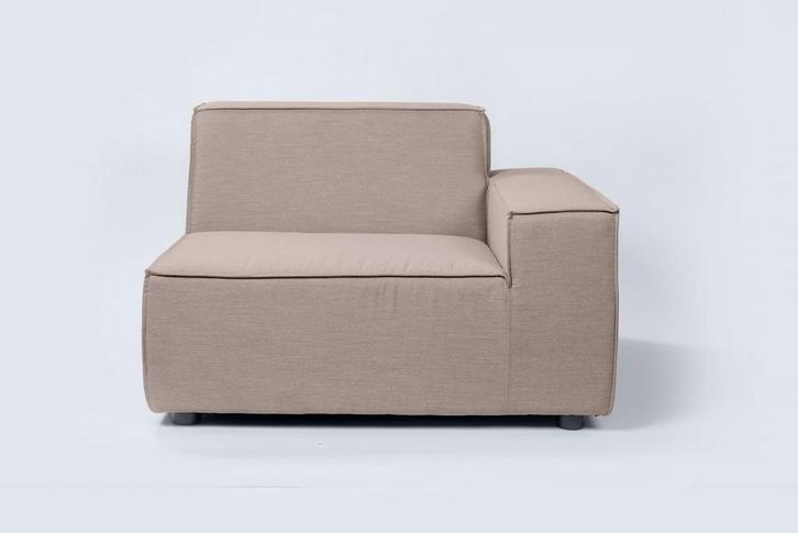 Flow. Cube eindelement links taupe chiné |, Tuin en Terras, Tuinsets en Loungesets, Ophalen of Verzenden